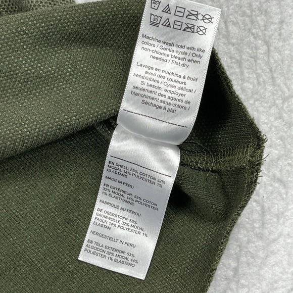 Untuckit Shirt‎ Mens Large Dark Green Textured Henley Casual Preppy Workwear - Picture 8 of 15